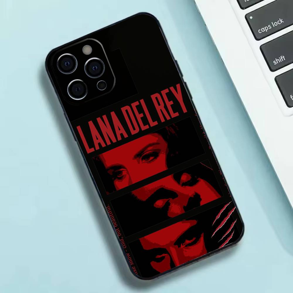 Custodia per telefono in silicone morbido L-Lana del rey Singer Per IPhone 17 16 15 14 13 12 11 X XR Plus Pro Max Plus