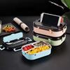 Stainless Steel 304 1300ml Environmentally Friendly and Insulated Children's Lunch Box with 3 Compartments