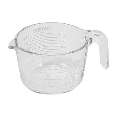 PYREX Mess- und Gefrierbecher, 1,0 l, Hitzebeständiges Glas, Backofen, Mikrowelle, Spülmaschine, Sicher, Weiß, CP-8652