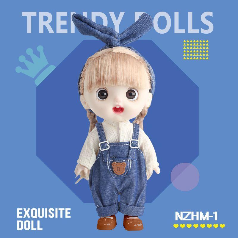 8-inch Doll with Changeable Clothes, Exquisite and Cute Doll, Princess Girl Birthday Gift, Pretend Play Toy