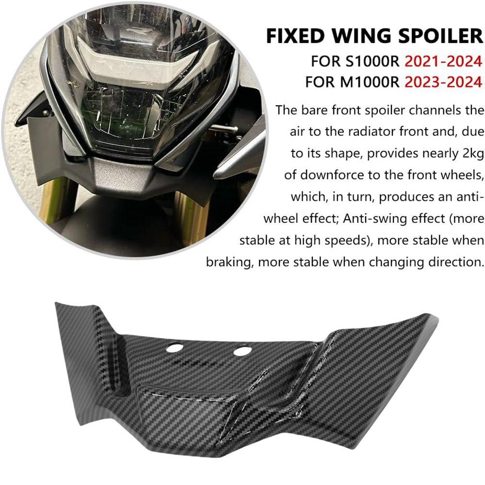 For BMW S1000R 2025-2025 Wing Downforce Front Spoiler Naked Aerodynamic Winglet S 1000 R S1000 R M1000R 2025 2025