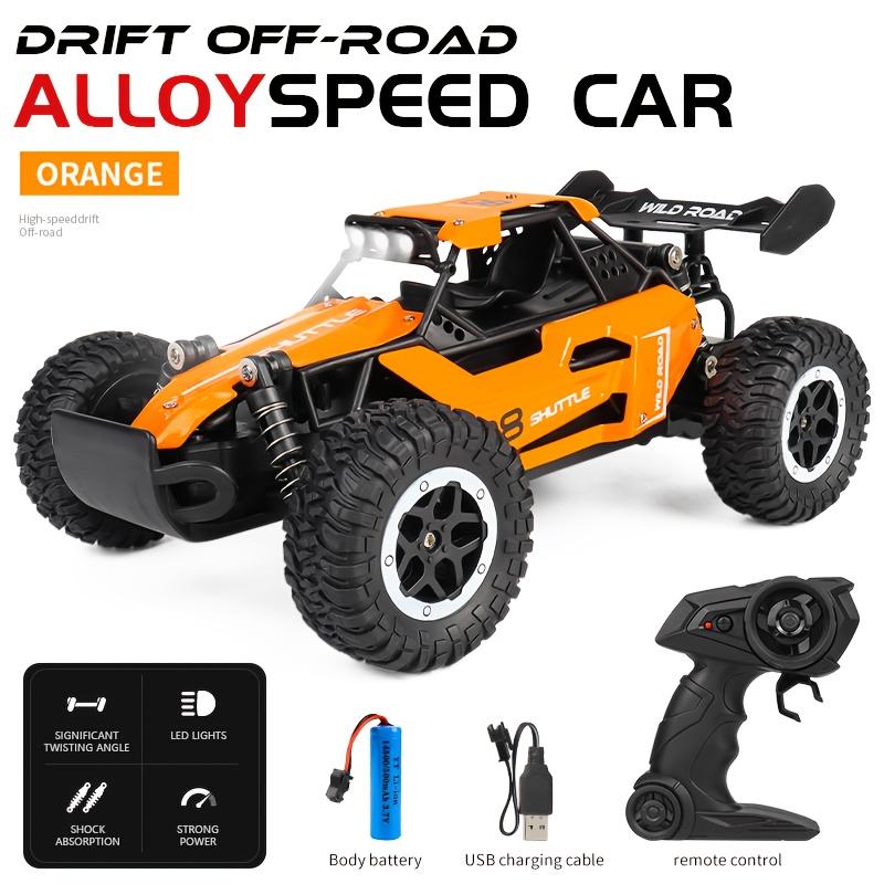 1:16 Scale Off-Road RC Car 2.4Ghz Remote Control Rechargeable Lithium Battery Speeds Up to 20 Km/H USB Charging Collision-Resistant Design