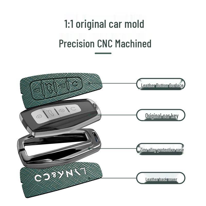 Ochranný kryt na klíč Lynk & Co 03: Vysoce kvalitní kreativní pánská skořepina a přezka (Model 2024)