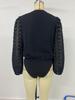 2025 Sexy Elegant Black Jacquard Long Sleeve Slim Fit Jumpsuit