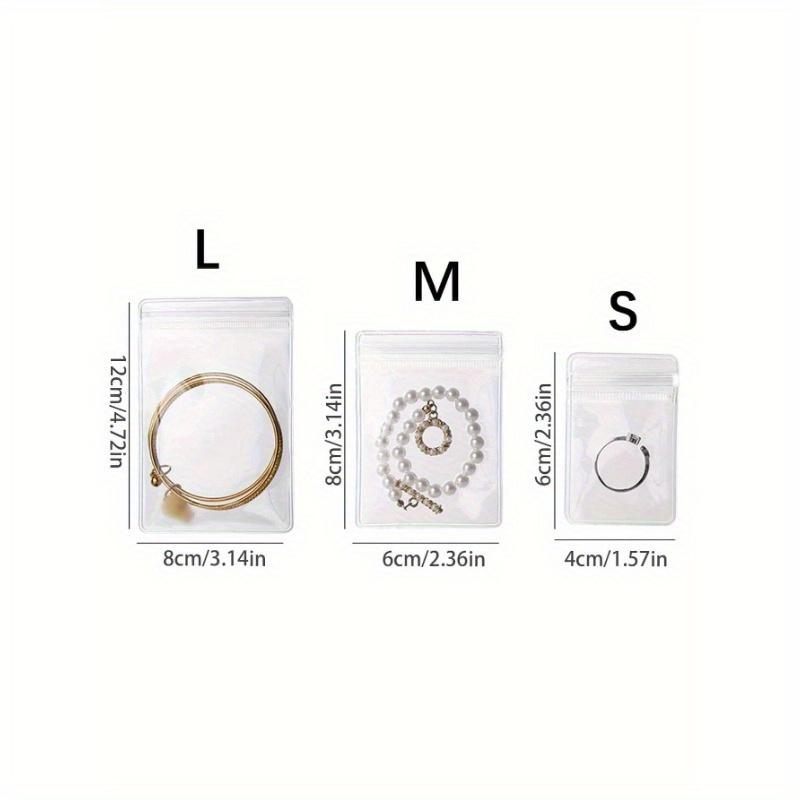 20pcs Jewelry Storage Bag, Thickened PVC Transparent Sealing Bags For Jewelry,Portable Packaging Bags For Silver And Gold Jewelry Separation