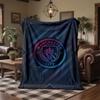 Manchester City Theme Fleece Blanket Cozy Soft Plush Blanket For Bedroom Couch Travel