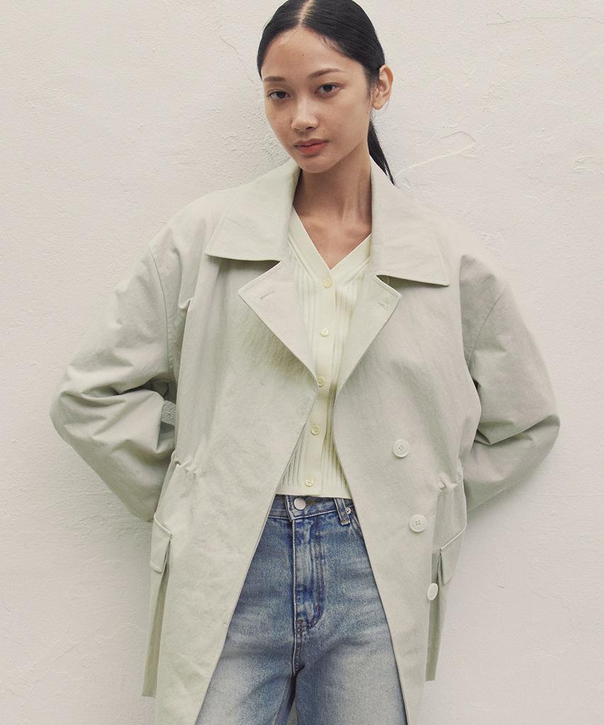 Make A Toast Oversized String Trench Jumper Mint Mbdfjp001Mt