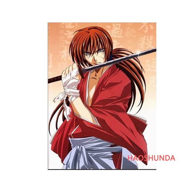 

Настенное искусство с принтом Луны Rurouni Kenshin, картины на холсте, аниме, крутой домашний декор для мальчиков, модульная рамка для рисования, Cuadros для гостиной 20*40cm