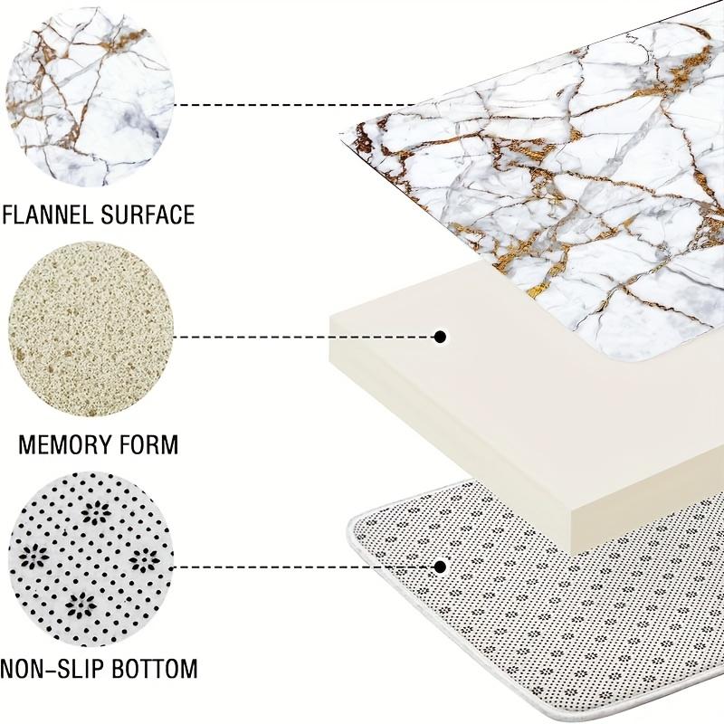 4-teiliges Badezimmer-Duschvorhang-Set Marmor Badezimmer-Vorhang mit 12 Haken Rutschfeste Teppiche Toilettendeckelmatte Badezimmer-Trennwand