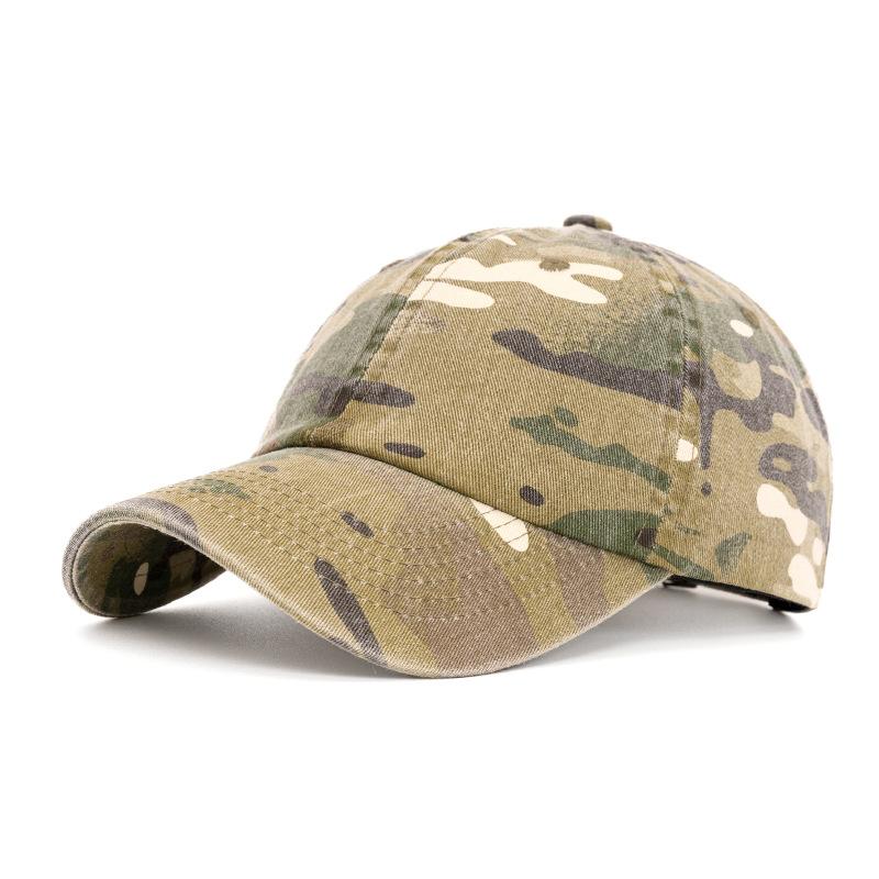 

Camouflage Baseball Cap Spring Summer Men Outdoor Sports Cap Sunshade Cap Camping Cap коричневий