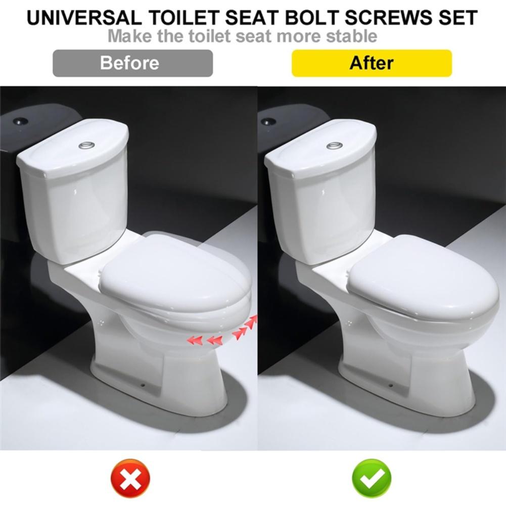 Bathroom Bolts Tank Fasteners Toilet Cover Screws Hassle-free Setup
