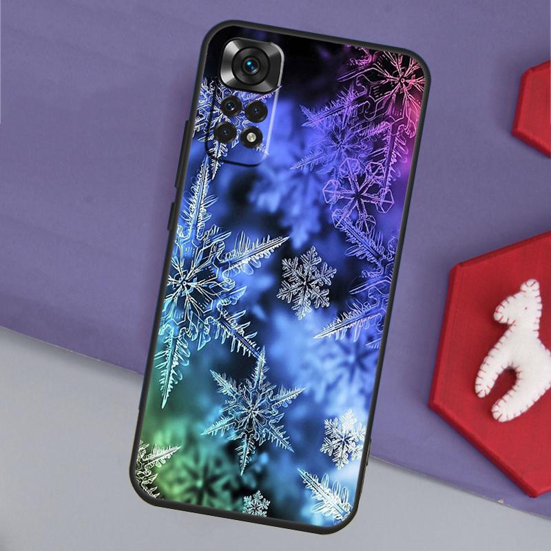 Snow Snowflake Winter Funda For Xiaomi Redmi Note 14 13 12 11 Pro 9 10 9S 10S 11S 12S Redmi 14C 10C 12C 13C Case
