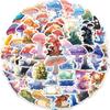 50 Cartoon Mushroom Stickers for Guitar, Notebook, and Suitcase - DIY Waterproof Decor