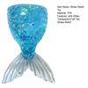 Transparent Fish Tail Squeeze Toy Glitter Simulated Fishtail Anxiety Relief Sensory Toy Slow Rising Stress Ball Decompression Gadgets