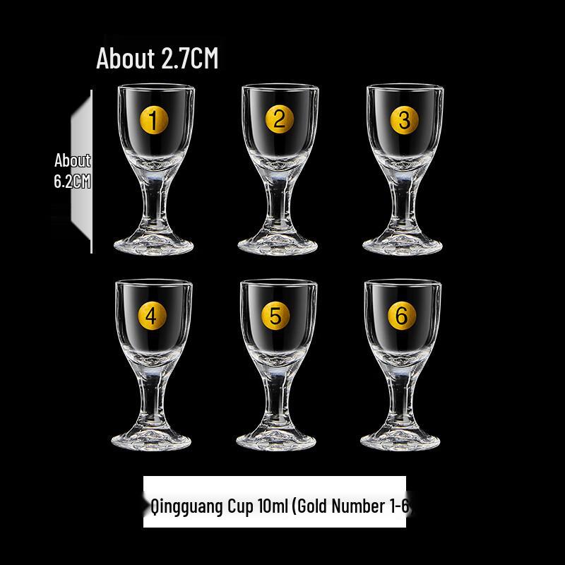Transparent Glass Liquor Cups