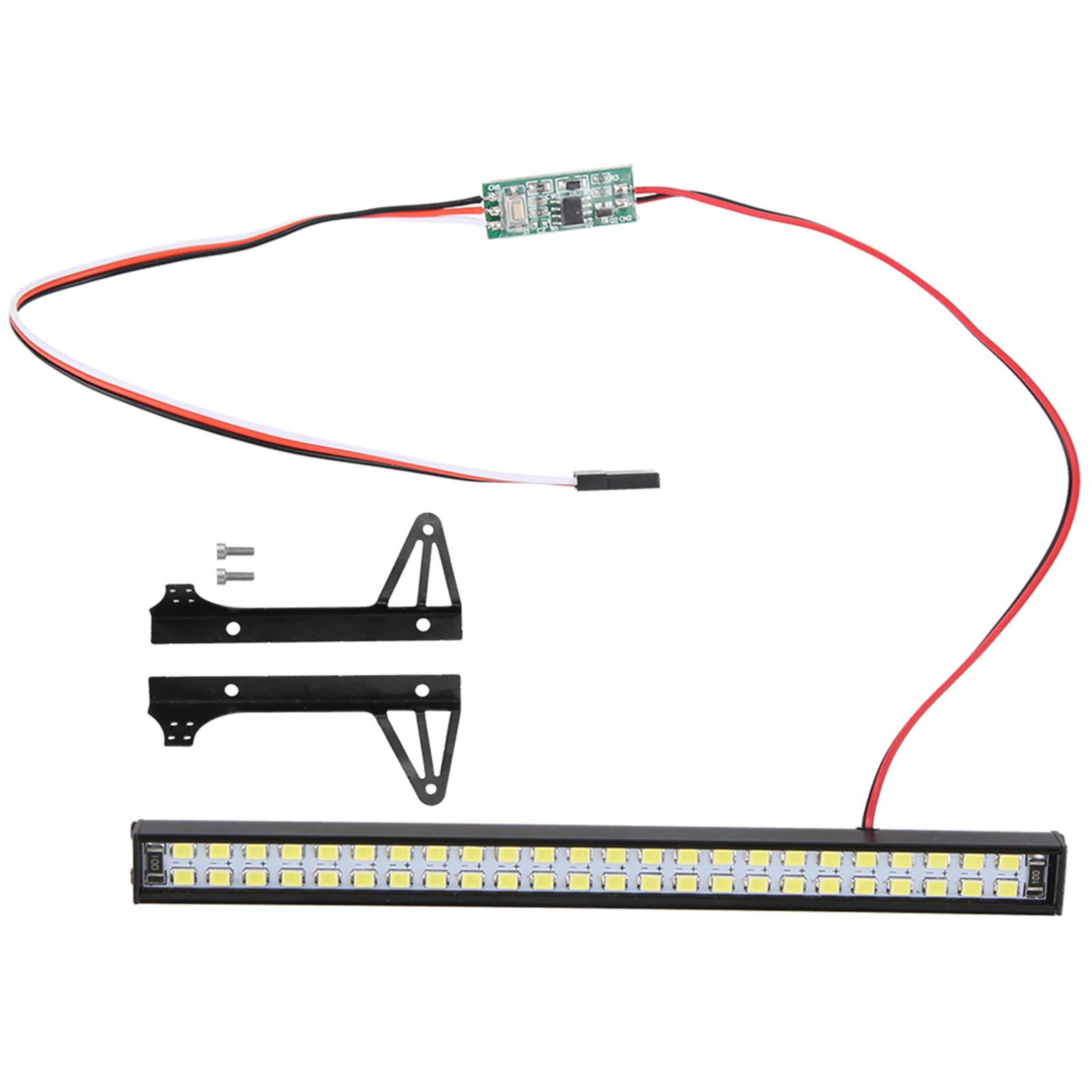 

48LED Roof Light Upgrade Part Accessory with Screw Fit for Axial Scx10 RC Car Shell