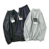 Men's High-Elastic Breathable Long Sleeve Half-Zip Fitness Top for Spring and Autumn