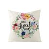 Flower Truck Pillowcase Nordic Linen Printed Sofa Pillowcase Living Room Bedroom Bedside Cushion Cover
