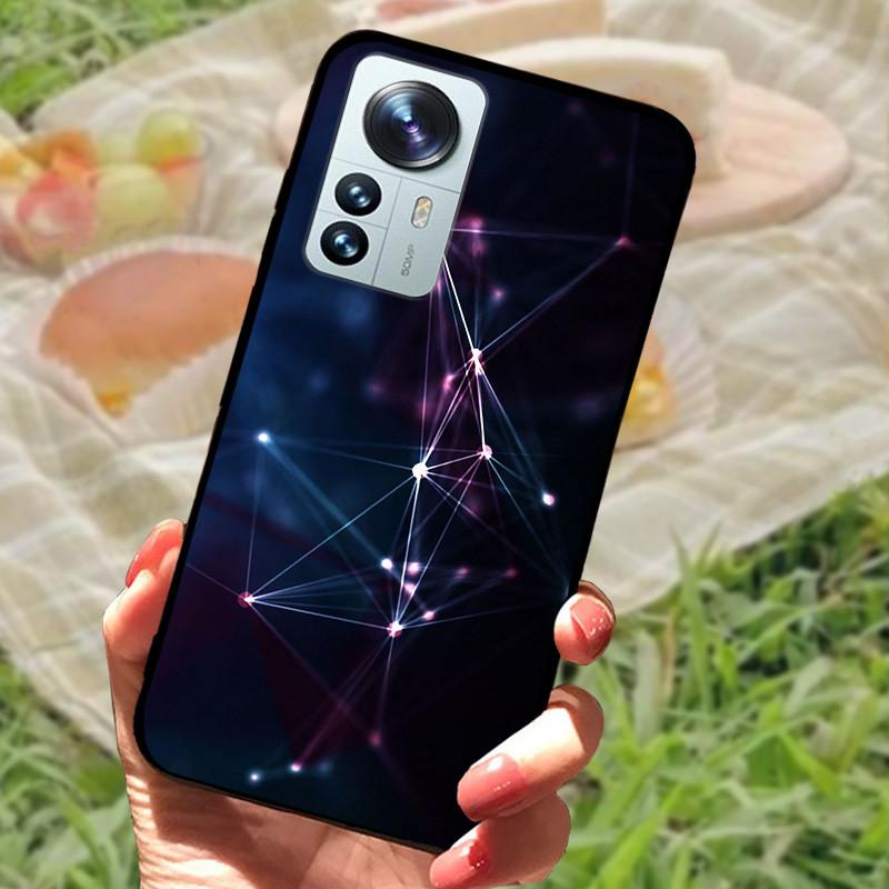 For Xiaomi Mi 12 Case 12X 12S Soft Silicone Cartoon Painted Phone Cover For Xiaomi 12 Pro Case 12S PRO Shockproof Coques Bumper