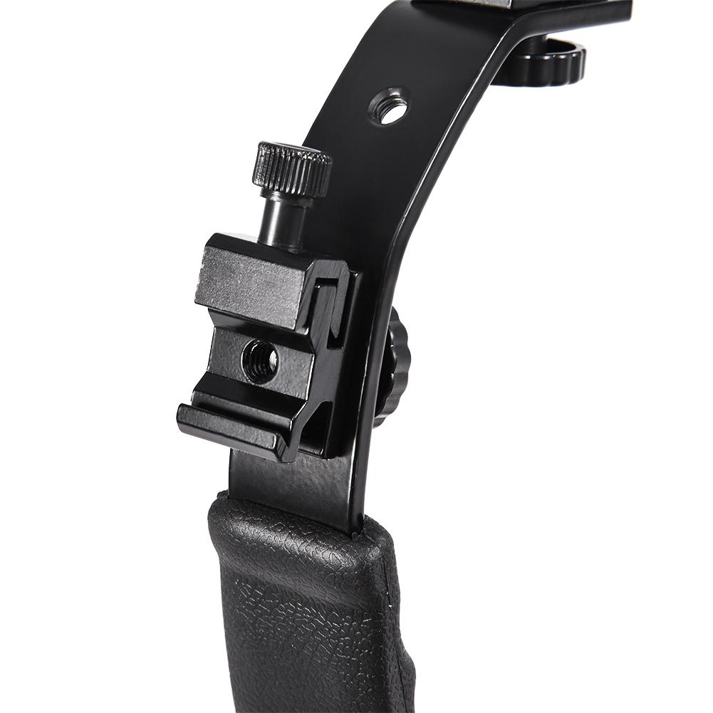 L Shaped Flash Bracket Holder Hot Shoe Mount for Flashlight DV Camcorder 120 135 Film Camera