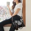 Vintage portable tote bag shoulder messenger women's bag