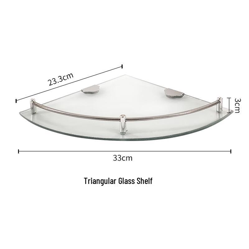 Набор стеклянных угловых полок для ванной комнаты OIMG