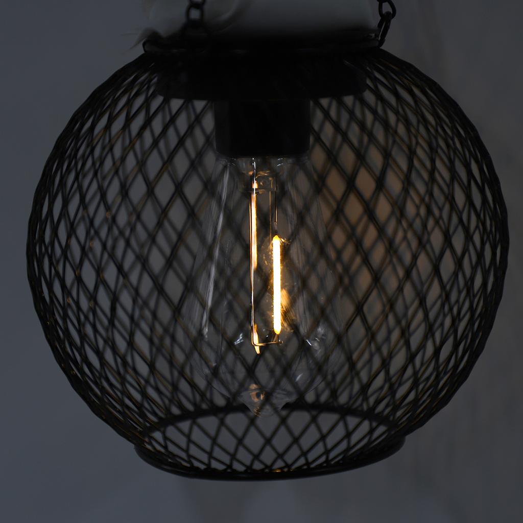 Outdoor Solar Lantern Water Proof Garden Decorative Metal Hanging Landscape Light for Table Pathway Walkway Patio Porch Yard