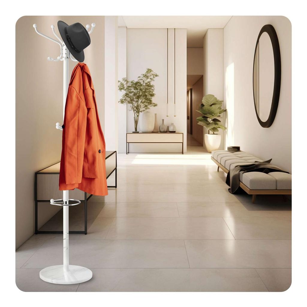 Standing Clothes Rack With Marble Base Massido 684101