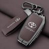 Leather Zinc Alloy Car Key Case for Toyota Corolla Hybrid 2021 Rav4 Land Cruiser Prado Camry Highlander Prius C-HR 2018+