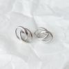 Boucles d'oreilles en argent sans pierres (2151210)
