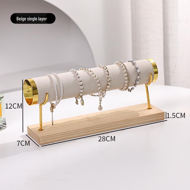 Multi-Layer Metal Flannel Display Rack for Bracelets, Watches, Jewelry, and Ornaments