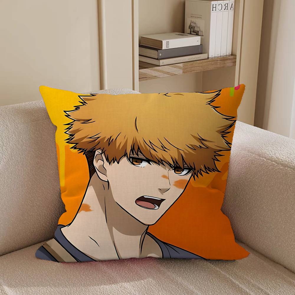 RensukeS ANIME K-kunigami Decorative Room Aesthetics Pillow Case Home Decor Bedroom Sofa Bed Couch Pillow Cover 45x45