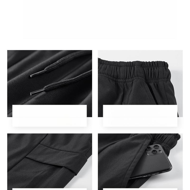 Summer New Workwear Shorts Ice Silk Quick-Dry Shorts Men's American Style Mid-Length Shorts Multi-Pocket