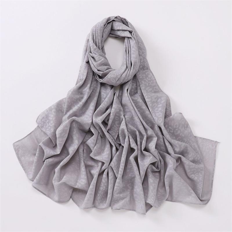 Fashion Press Leopard Dot Bubble Chiffon Instant Hijab Shawl Lady High Quality Wrap Beach Bufandas Ramadan Muslim Sjaal 170*70Cm