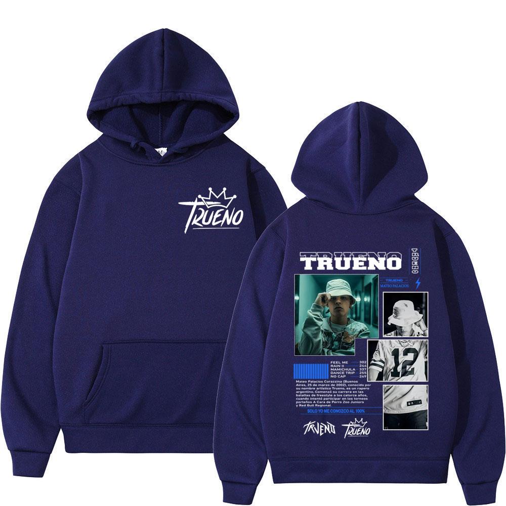 Rapper Trueno Album Cover Hoodie Men Women Harajuku Hip Hop Punk Rock Hoodie Long Sleeves High Quality Fashion Casual Sweatshirt