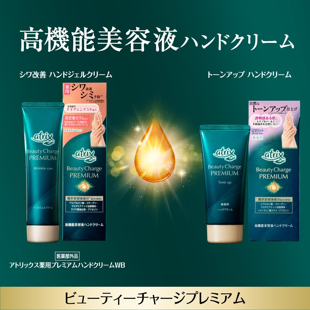 Atrix Beauty Charge Premium Hand Gel Cream 60g Moisturizing for Dry Skin Wrinkle-Reducing [Quasi-drug]