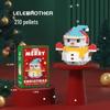 Stavebnice Santa Clause z mikročástic: 60 typů, Slepá krabička kompatibilní s Lego