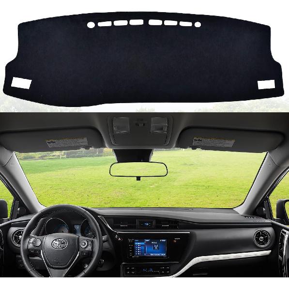 Dashboard Dash Cover Mat For Toyota Corolla 2014 2015 2016 2017 2018 Polyester  Fit Toyota Corolla Accessories Dash Cover Black Trim (Corolla