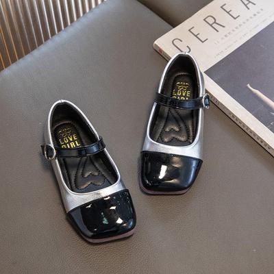2024 New Color Matching Square-toe Kids Flats Casual Summer and Spring Soft Children Moccasin Shoes Korean Style Free Shipping