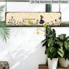 2D Flat, 1pc Vintage "In A World of My Own" Metal Wall Art Sign - Rustic Retro Aluminum Decorative Sign with Floral Whimsical Design, 15.7×3.94inch
