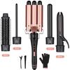9-32mm 5in1 Hair Styling Tools Tourmaline Ceramic PTC Fast Heating Auto Shut Off Worldwide 100-240V Universal Voltage Use Salon