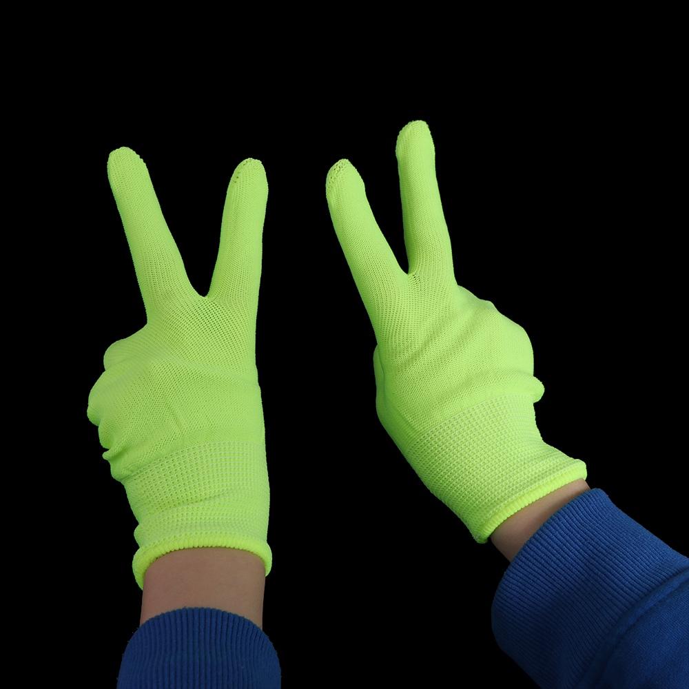 1 Pair Breathable Green Gloves Durable Neon Glove Bar Atmosphere Props Fluorescent Gloves  Nightclub