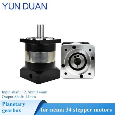 Nema 34 Planetengetriebe Eingang 12,7/14mm Abtriebswelle 14mm 16mm Schritt DC Motor Nema34 Übersetzungsverhältnis5:1,10:1 86mm Schrittmotor Untersetzungsgetriebe