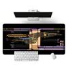 Design Blueprint Pattern XXL Gaming Mouse Pad, Non-slip Stitched-edge Desk Mat, Keyboard Mat, Computer Accessories for PC Gamers