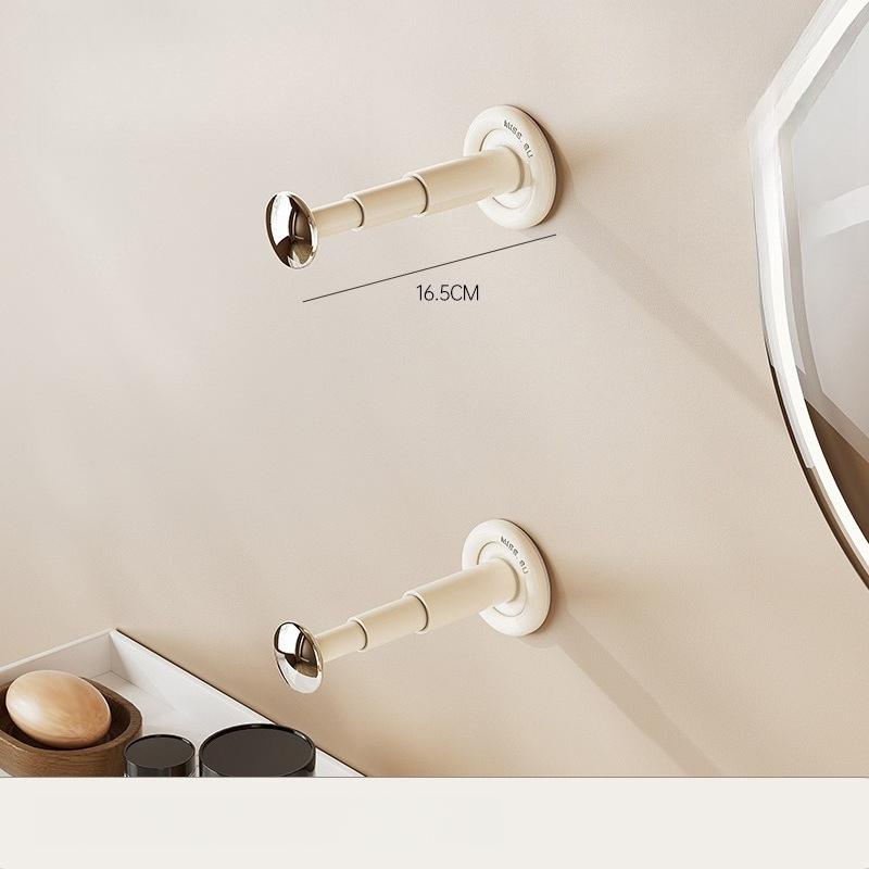 Justerbare Kleshengere Oppbevaringsløsning Enkel Montering Utrekkbar Kleshengerstativ Enkel Montering for Bad og Entréer