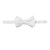 Off White Plain Satin Formal Bow Tie