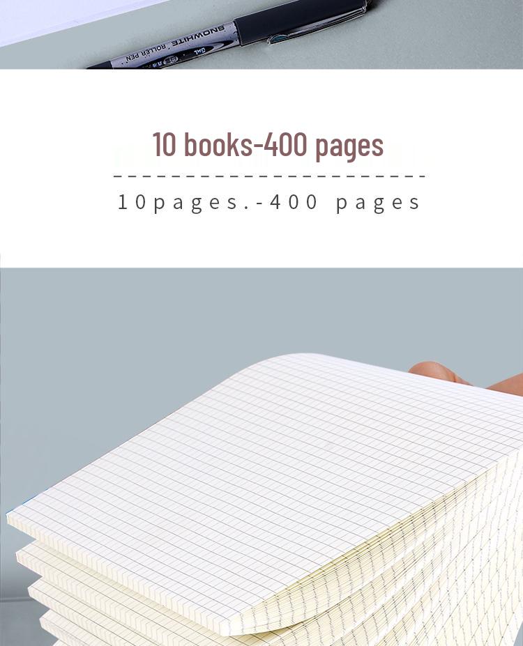 Double-Sided A4 Thickened Small-Square Grid Paper, Natural Color, Eye Protection, Non-Tear, Ideal for Postgraduate Exam Prep.