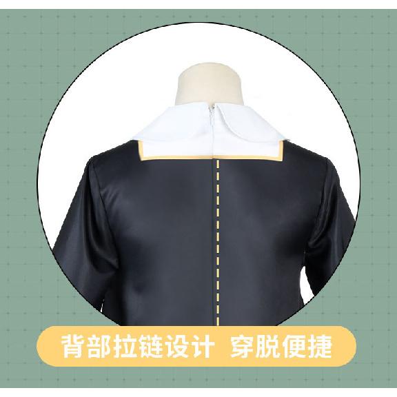 Anime School Uniform Cosplay Costume, Pink Hair Girl Dress with Black Blazer Eden Academy Style Outfit for Girls & Adults