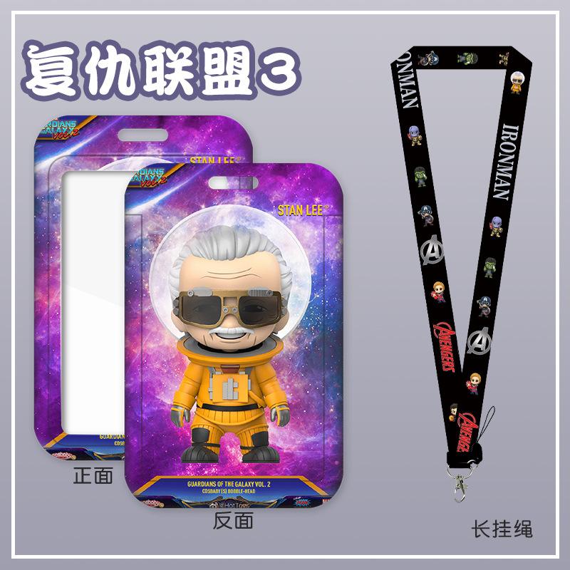 Anime Characters Card Holder Lanyard Keychain ID Credit Bus Card Cover Hang Rope Lariat Lanyard Key Rings Fans Gifts