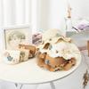 1 Pcs Summer Straw Hats Girls Flower Wide Brim Hat And with Shoulder Bag Set Princess Beach Travel Sun Protection Fisherman Caps